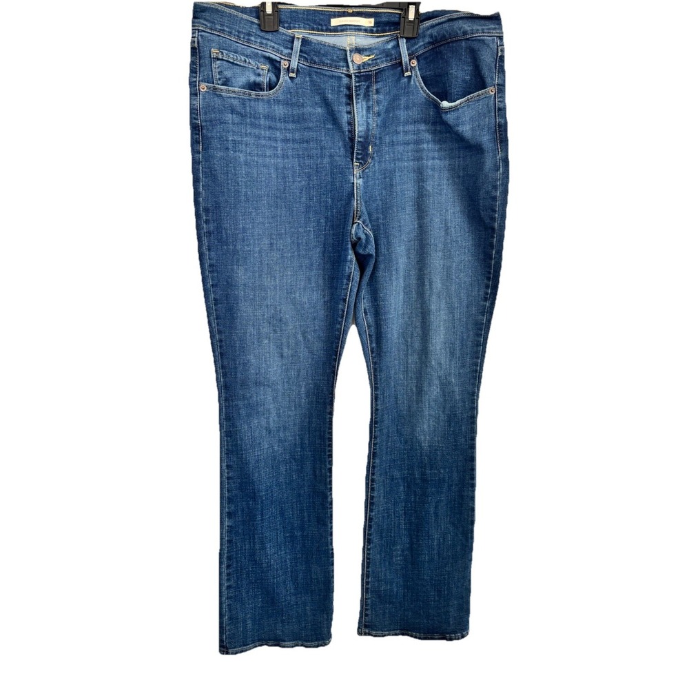 Levi Strauss Classic Bootcut Jeans Womens Sz 16 (37x31) Medium Wash Denim